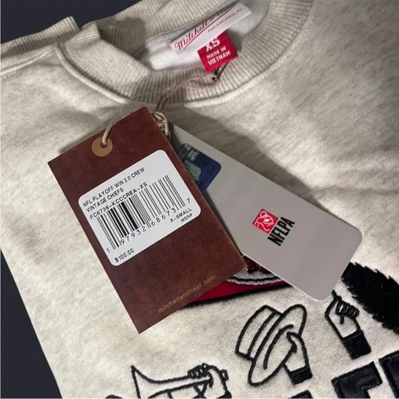 Mitchell & Ness Gray Crewneck Sweater - Picture 4 of 4